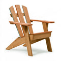 Sedia Adirondack 76 x 96 x 92 cm in legno marrone per esterno - schienale inclinato