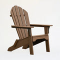 Sedia Adirondack da giardino 83 x 78 x 92 cm in plastica marrone con braccioli