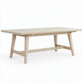 Tavolo da pranzo 180 x 90 x 75 cm in legno beige stile scandinavo